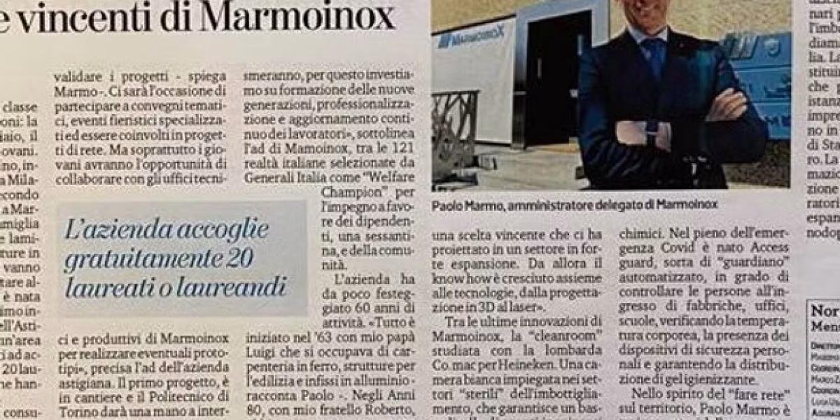 Il talento dei giovani e il nostro territorio. Valori, anzi, passioni, come descritto nell'ultimo articolo di Roberta Favrin "Start up, innovazione e territorio, le ricette vincenti di MarmoinoX'' per La Stampa sez. Economia, del nostro CEO Paolo Marmo